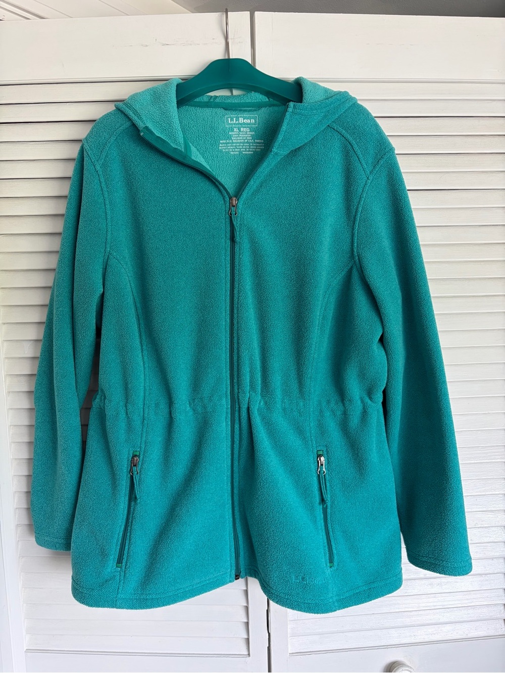 LL Bean Teal Fleece Jacket